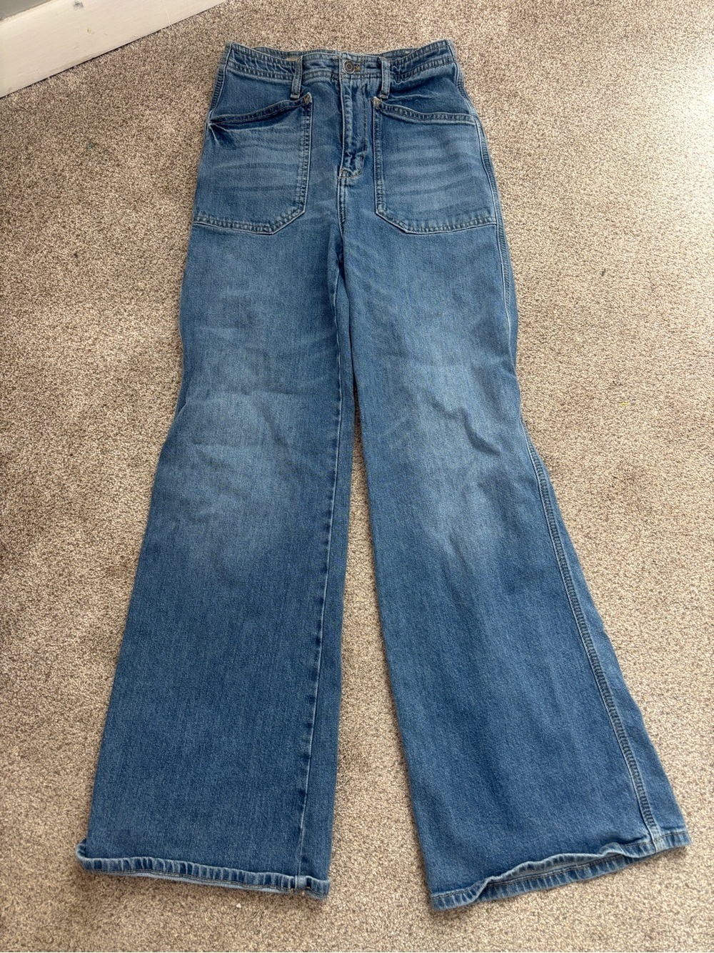 Anthropologie Pilcro The Carpenter Wide-Leg Jeans - 25 Waist - Picture 15 of 15